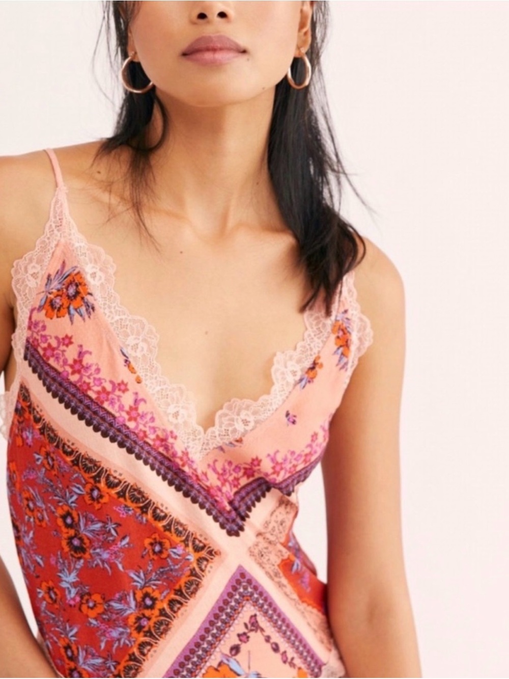 Free People Intimately Stevie Slip Dress Geranium NWT, SM